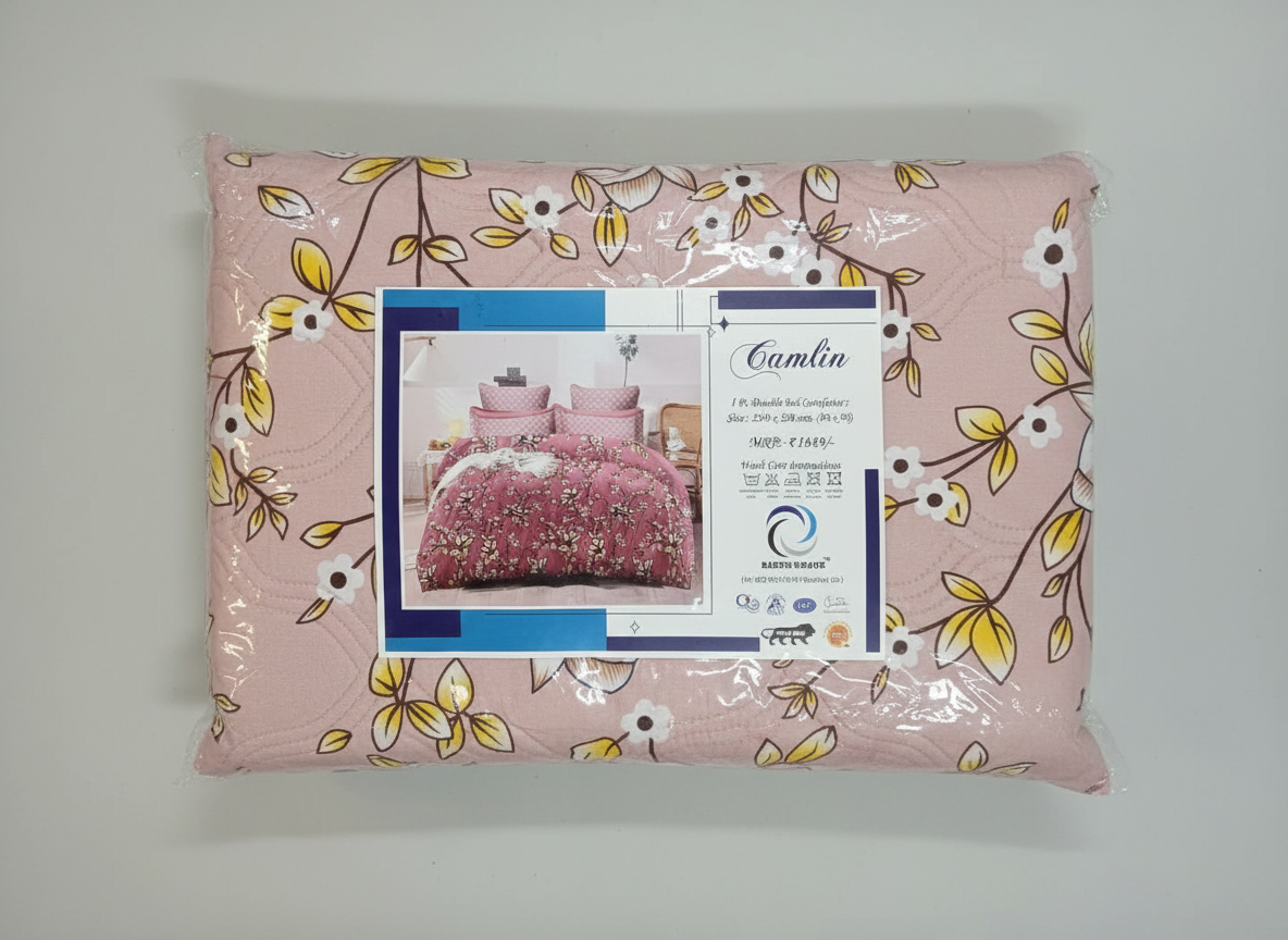 Camlin Reversible Comforter Peach